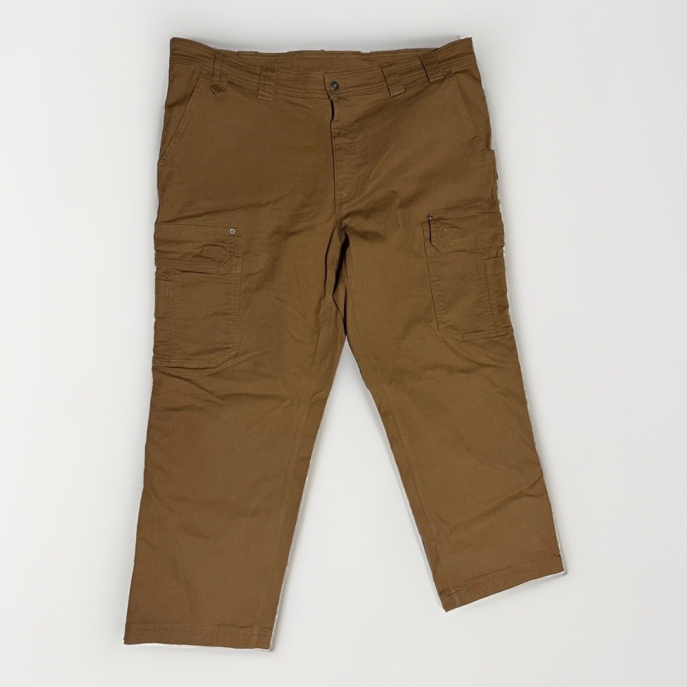 Duluth Trading Fire Hose Cargo Pants Mens 42x30 Brown Flex Workwear